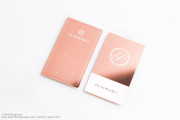 Rose Gold Metal Name Cards 7