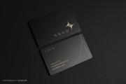 Laser Engraved Black Metal Business Card design 8