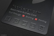 Black Metal Business Card Design 15
