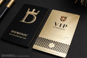 Gold Metal Business Card Design 1