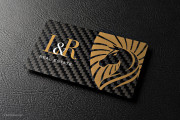 carbon fiber business card design 1