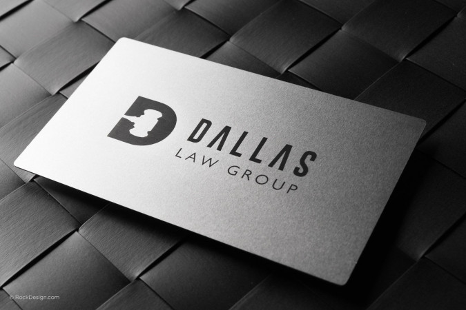 Laser Spot Color Metal Business Cards