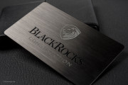 Gunmetal Metal Business Card Design - 15