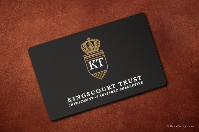 Suede Black Metal Business Cards