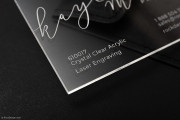 Acrylic Business Card design 3