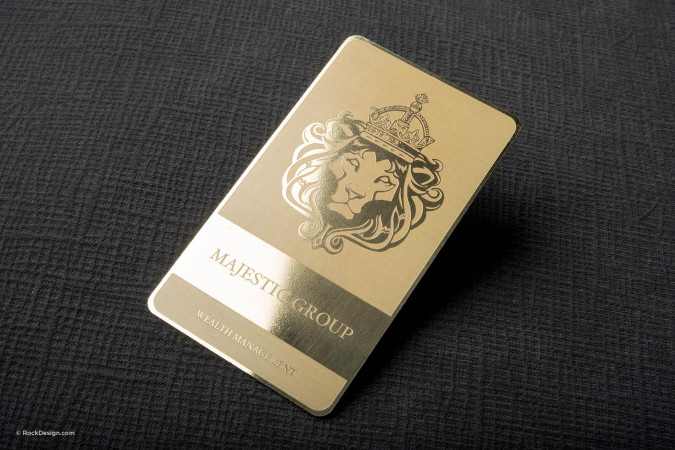 Gold Metal Business Cards