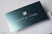 Cold Foil Stamp business cards 1