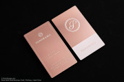 Rose Gold Metal Name Cards 11