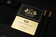 Gold Metal Business Card Design 14