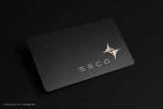 Laser Engraved Black Metal Business Card design 9