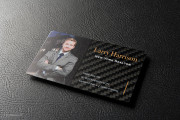 carbon fiber business card design 2