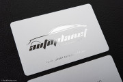 White Plastic Business Card Design 4