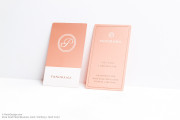 Rose Gold Metal Name Cards 3