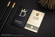 Gold Metal Business Card Design 6