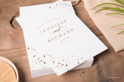 Letterpress Invitation Card Design - 1