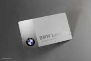 Stainless Steel Metal Business Card Design - BMW Business Card 3