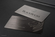 Gunmetal Metal Business Card Design - 18