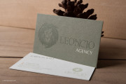 Lion letterpress business card template 7