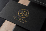 Black and gold Law business card template 12