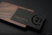 Laser engraved CENTURY 21 design template 1