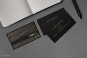 Striped black foil template 5