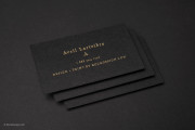 Striped black foil template 4