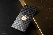 Black & gold royal silk business card template 6