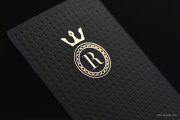 Textured black, hot foil template 5