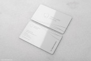 Minimalistic modern white metal dentist template 2