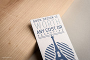 Textured blue letterpress card 8