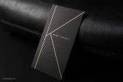 Suede black template with black and gold foil stamp 3