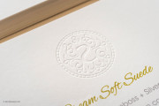 Elegant suede and silver foil card 4