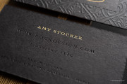 Embossed pattern gold & black template 5