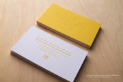 Creative Letterpress Business Card Design 1