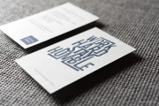 Blue edge letterpress template 1