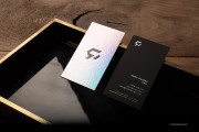 Full face foil business card 1