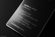 Stainless Steel with Black Spot Colour Professional Business Card 6