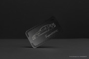 Automotive laser quick black metal card 7