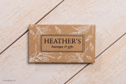 Artistic kraft business card template 2