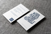 Blue edge letterpress template 3