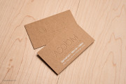 Embossed kraft rustic template 4