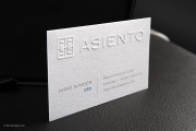 Emboss and printed textured white template 4