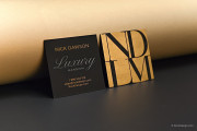 Square metallic gold template 7