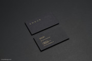 Classic black & hot foil business card template 2