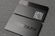 QR metal business card template 7