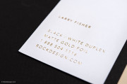 Black and white duplex visiting card image 4