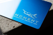 Cool blue laser engraved pilot visiting card 4