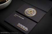 Corporate Black visiting Card design 1-1