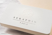Elegant suede and silver foil card 2