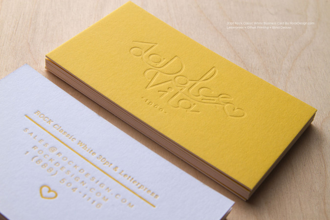 Creative Letterpress Business Card - LaDolceVita